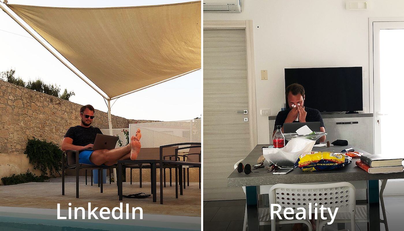 Workation: LinkedIn vs. Reality